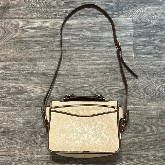 Vintage Dooney & Bourke All Weather Raw Leather
Carrier Shoulder Bag Crossbody - Picture 5 of 17